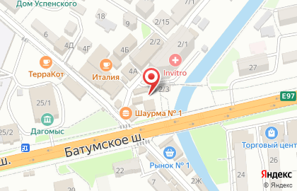 Магазин чая и кофе в Лазаревском районе на карте