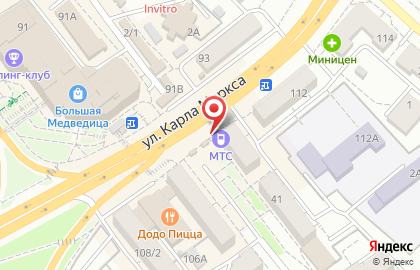 Кофеайлэнд на улице Карла Маркса на карте