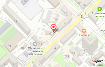 Банкомат Банк ВТБ24, представительство в г. Хабаровске в Центральном районе на карте