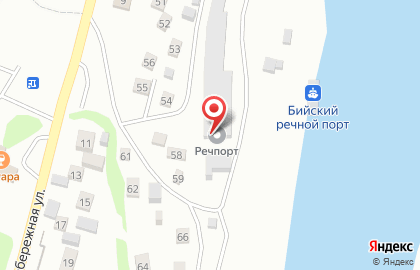 Бийский речной порт на карте