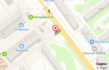 Магазин Махаон на улице Строителей на карте