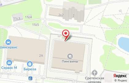 Ледовый Дворец на Булатниковской улице на карте
