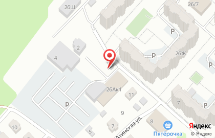 Автостоянка в Воронеже на карте