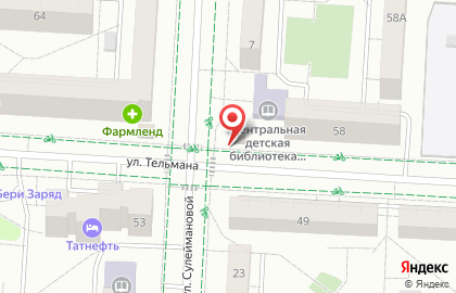 Продуктовый магазин Смак на улице Тельмана на карте