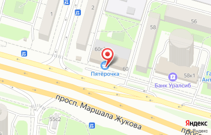 Магазин Чай & Табак на проспекте Маршала Жукова на карте