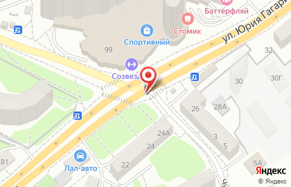 Мазда на улице Ю.Гагарина на карте
