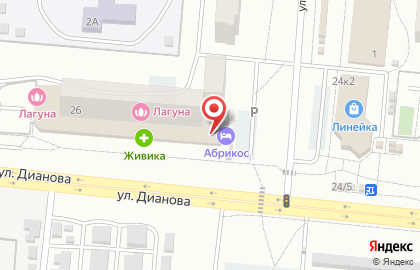 Супермаркет Магнит у дома в Кировском районе на карте