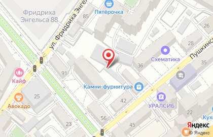 Старт на Пушкинской улице на карте