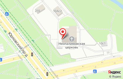 Храм Иконы Божией Матери Неопалимая Купина в Отрадном на карте