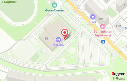 Тренажерный зал Янтарь на карте