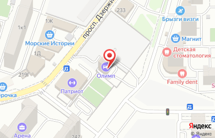 Отель Олимп в Новороссийске на карте