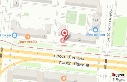 Медицинский центр Трио в Тракторозаводском районе на карте