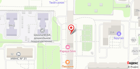 Студия коррекции фигуры PAPAYA slim на Молодогвардейской улице на карте