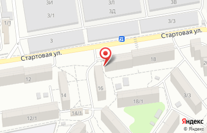 Киоск по продаже хлебобулочных изделий на Стартовой улице на карте