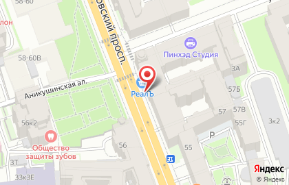 Хостел в Санкт-Петербурге на карте