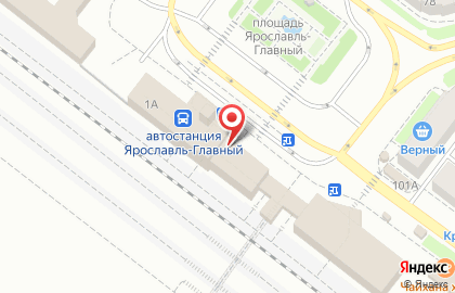 Вокзал Ярославль-Главный на карте