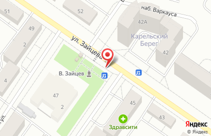 Киоск по продаже мясной продукции на улице Зайцева на карте