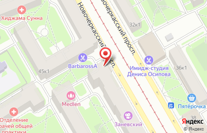 SushiMarketWok на Новочеркасском проспекте на карте
