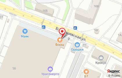 Столовая Борщ на Буммашевской улице на карте