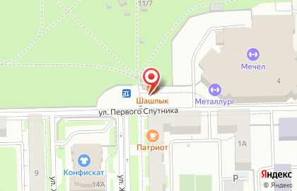 Кафе Отдых в Металлургическом районе на карте