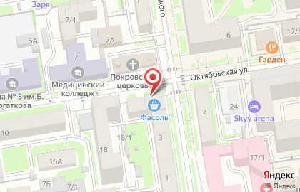 Киоск по ремонту обуви и изготовлению ключей в Железнодорожном районе на карте