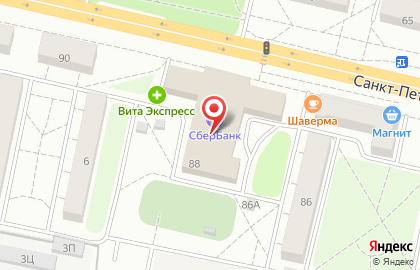 Полушка на Санкт-Петербургском шоссе на карте
