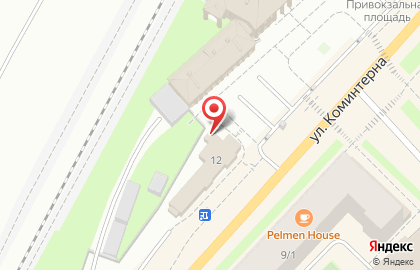 Магазин Армейский на улице Коминтерна на карте