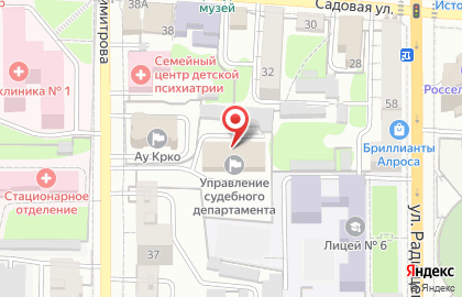 Управление Судебного департамента в Курской области на карте