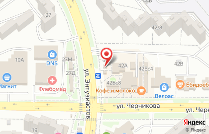 Магазин овощей и фруктов Дары Кубани на улице Энтузиастов на карте