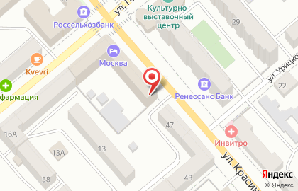 Агентство недвижимости Алмаз на улице Красина на карте