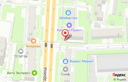 Указатель системы городского ориентирования №6546 по ул.Гагарина проспект, д.16 р на карте