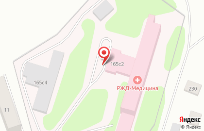 Поликлиника РЖД-Медицина на Набережной улице на карте