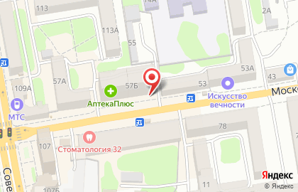Автошкола Мегаполис на Московской улице на карте