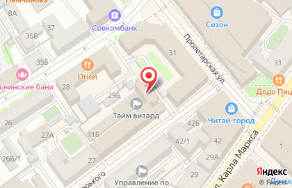 5+ на улице Горького на карте