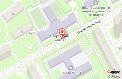 ДЮСШ, Красногвардейский район на Отечественной улице на карте