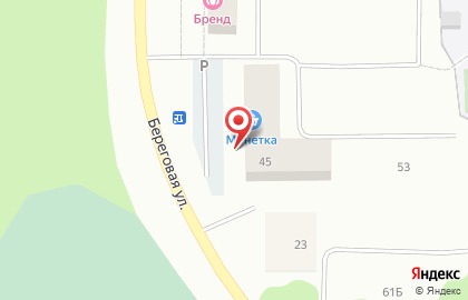 Магазин Монетка на Береговой улице на карте