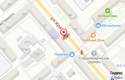 Туристическое агентство на улице Красина на карте