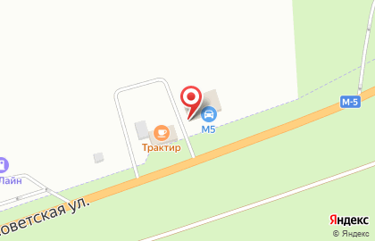 М5 на Советской улице на карте