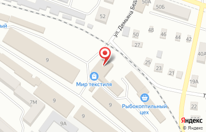 Магазин Мир текстиля, магазин на улице Фрунзе на карте