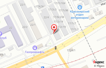 Шиномонтажная мастерская Шиносервис в Свердловском районе на карте