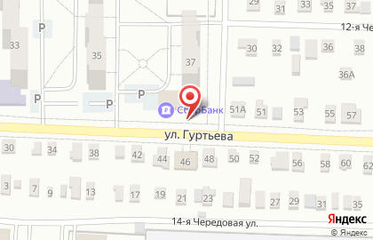 Киоск фастфудной продукции, Ленинский округ на улице Гуртьева на карте