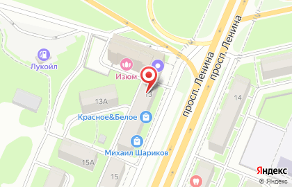 Этуаль на проспекте Ленина на карте