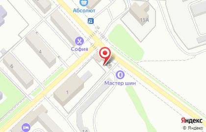 Универсам Николаевский в Железнодорожном районе на карте
