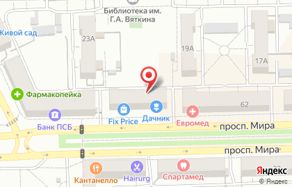 Унция на улице Мира на карте