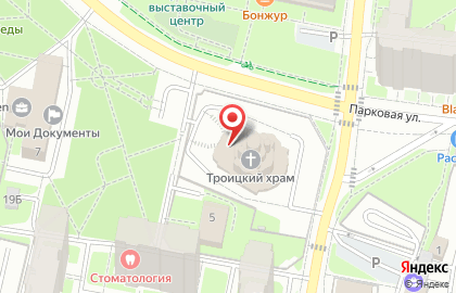 Храм Святой Троицы в Москве на карте