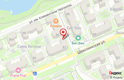 Богема в Дзержинском районе на карте
