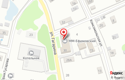 Ефимовский Лесхоз на карте