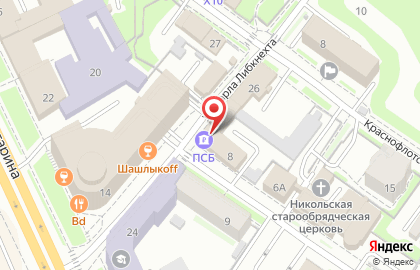 Промсвязьбанк в Омске на карте