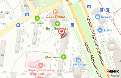 МАН в Дзержинском районе на карте