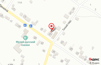 Продовольственный магазин на улице Ленина на карте